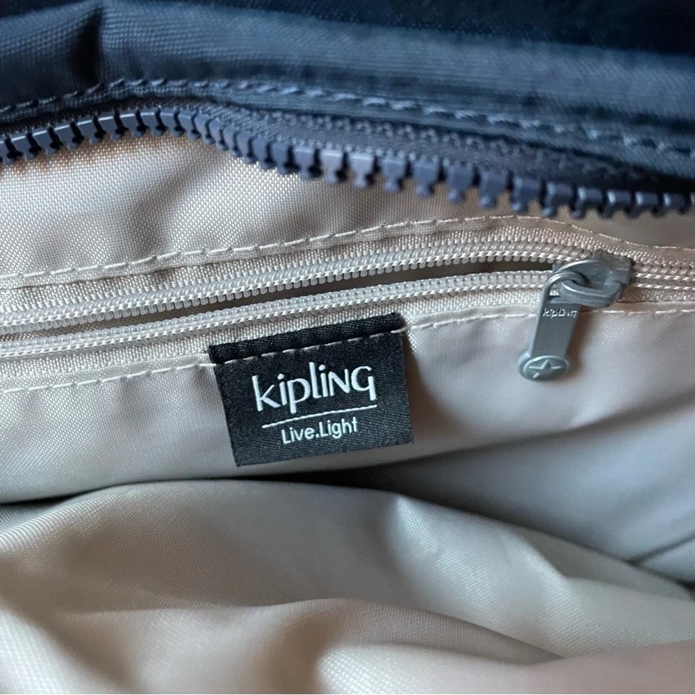 Kipling Navy Blue Nylon Tote with Front Flap - Picture 10 of 13